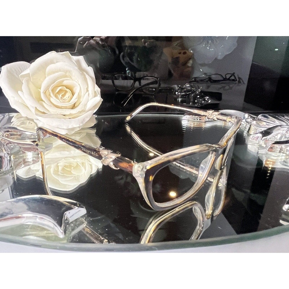 Tiffany & Co. TF 2074 Clear/Brown Eyeglasses Frames 52-16- 135
